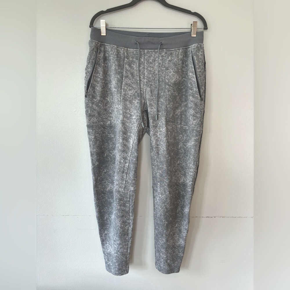 Lululemon Men’s Gray Textured Tech Pant Tie Dye Joggers Size Large L